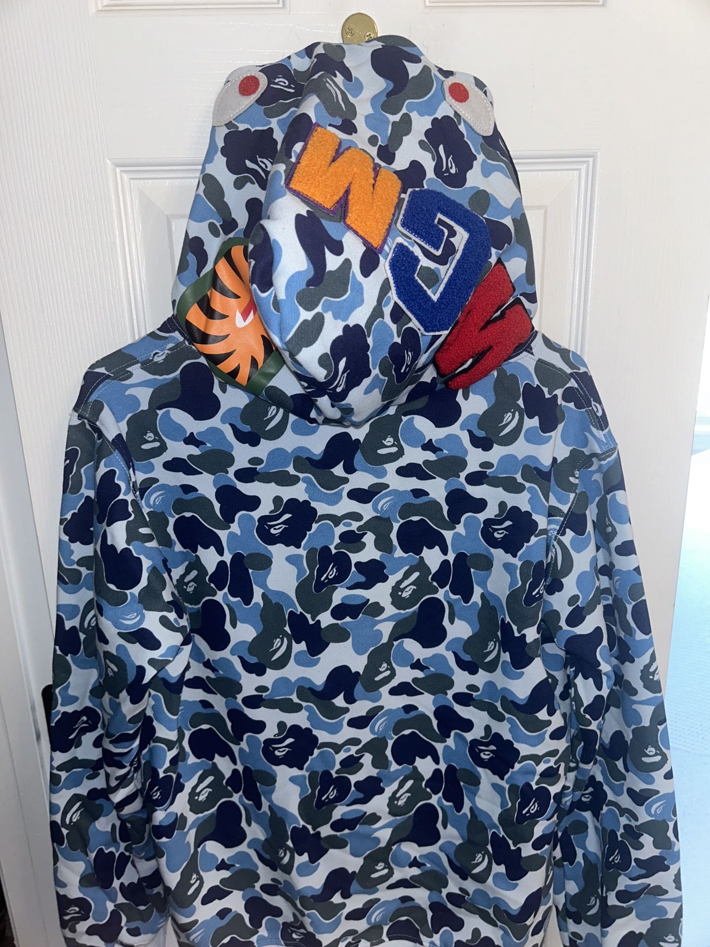 BAPE HOODIE zip up camo