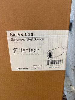 Fan Tech Galvanized steel silencer  for duct