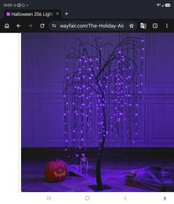 (New in box) 7 ft starry light weeping willow tree