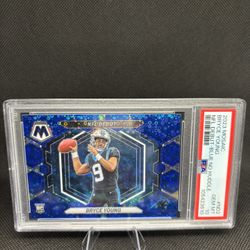 2023 Panini Mosaic No Huddle Blue Bryce Young ND-2 /75 Carolina Panthers (RC)