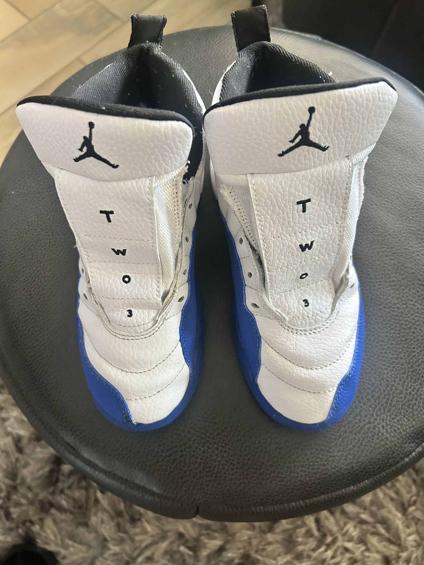 Jordan Retro 12 White and Game Royal