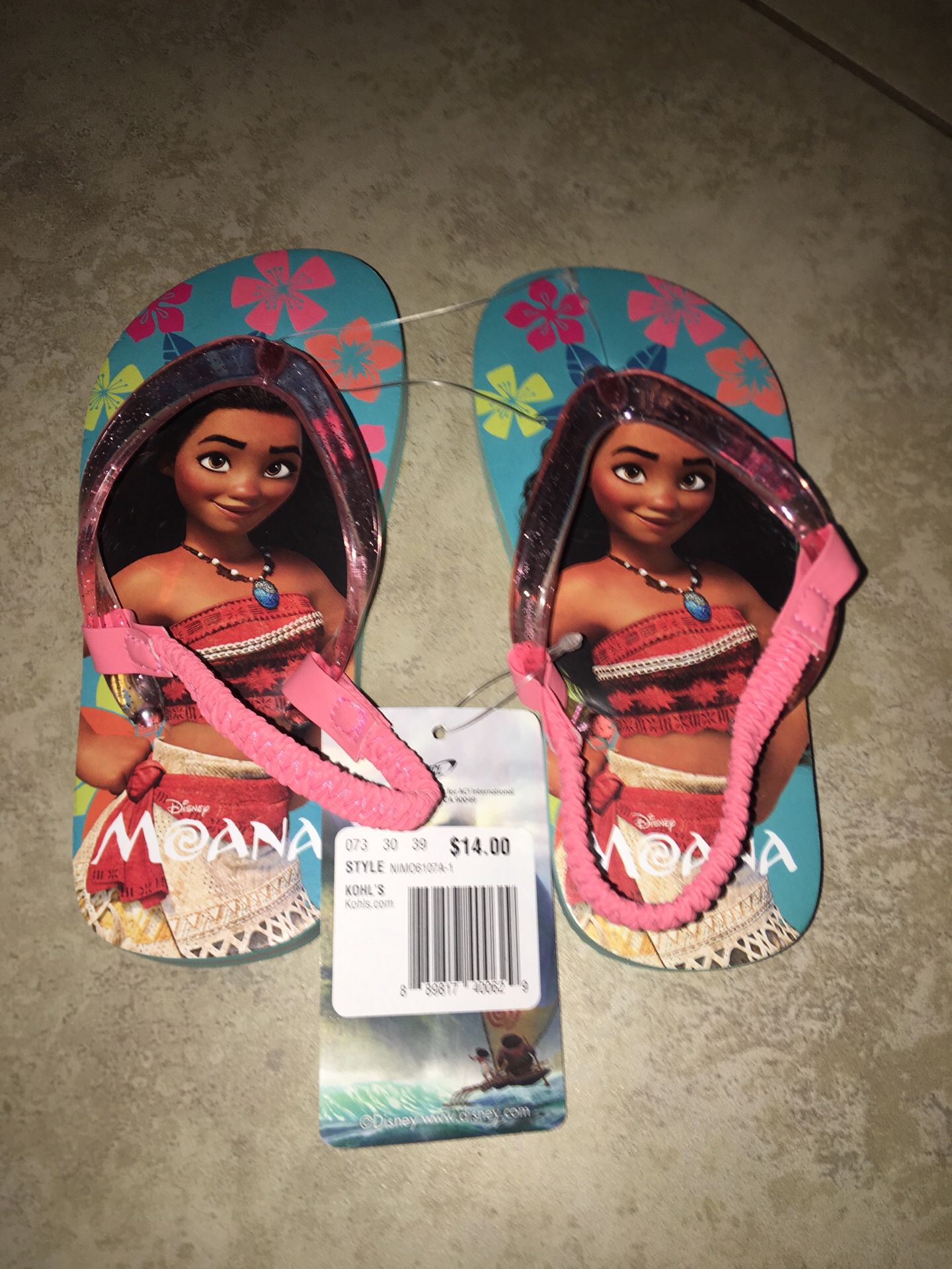 Disney Moana Sandals Size 9/10