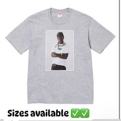 Supreme FW 24 Week 1 Tyler The Creator Grey Tee, S Logo Baseball Henley, Tera Patrick, AOI Work Shirt 