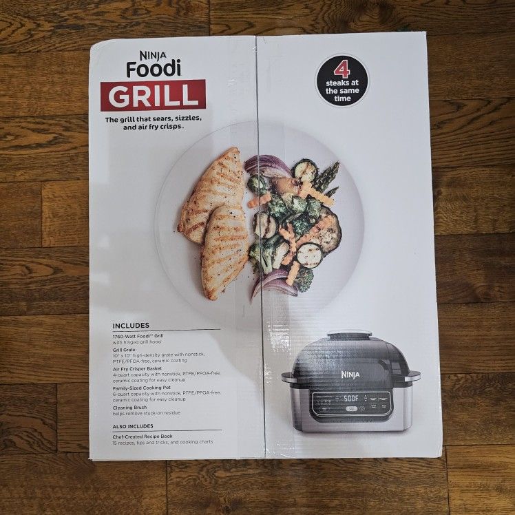 Ninja Foodi Grill 5 In 1 Indoor Grill, Brand New And Sealed.