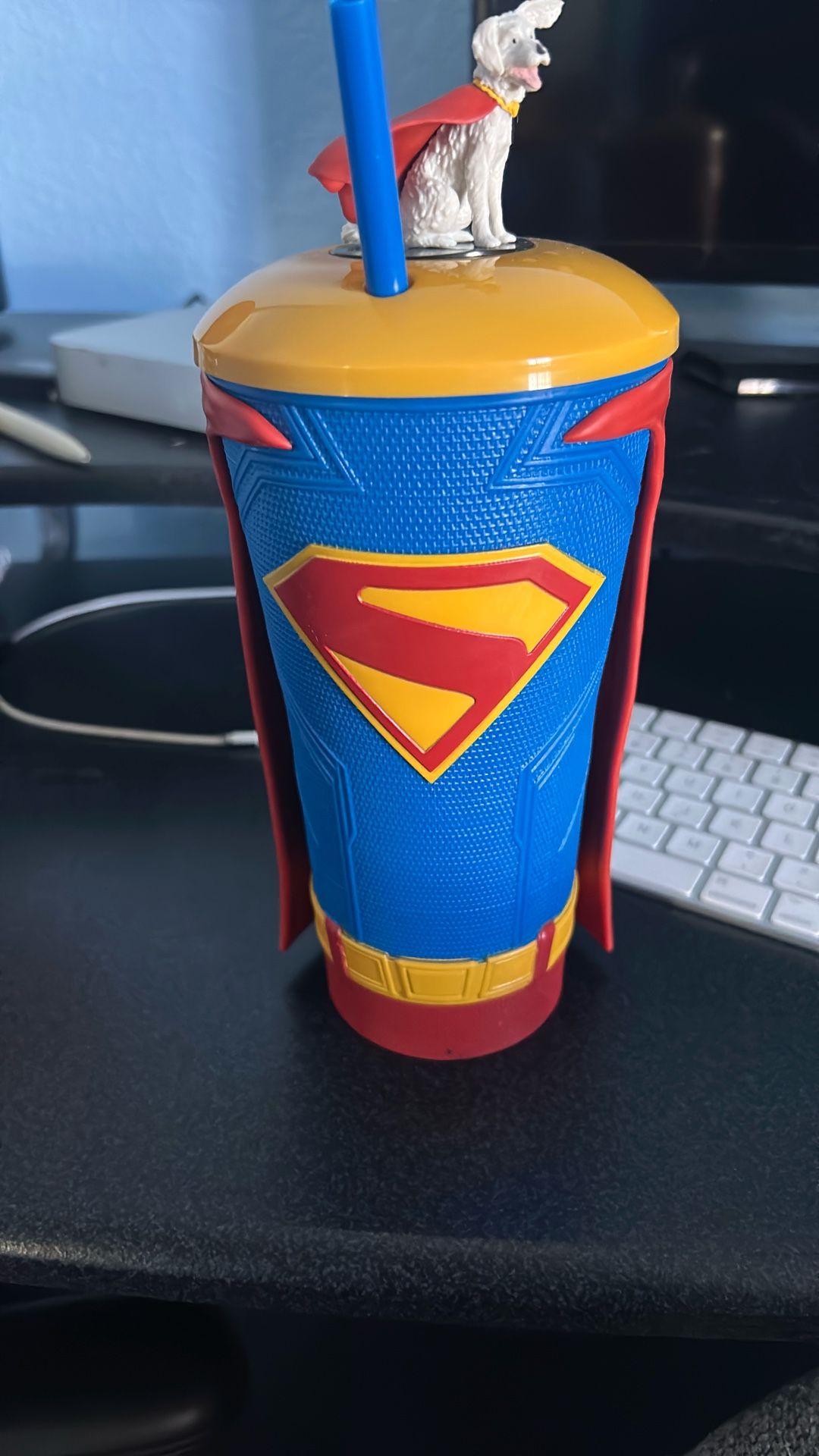 OFFICIAL SUPERMAN (2025) Drink Cup Merch w/ Krypto Topper