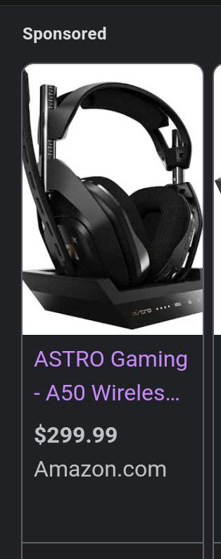 Astro A50 Wireless Headphone And Base Station Charger 
