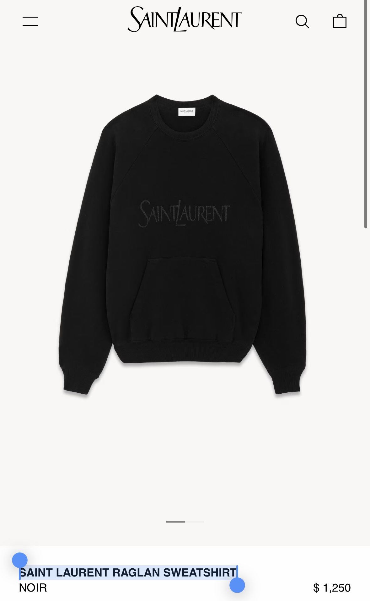 YSL Women’s Raglan Sweatshirt