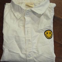 Long Leaves White Shirt For Boy (Size 8)