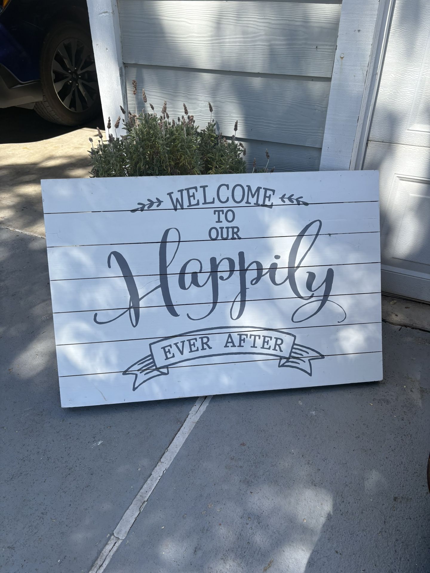 Large Wood Wedding Sign