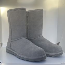 NEW Bearpaw Elle Short Boots | Gray | UGG Alternative | US 8