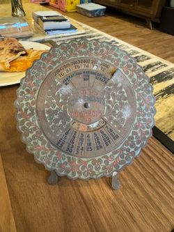 Vintage Brass 55 year Perpetual Calendar