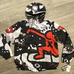Keith Haring x Members Only Windbreaker Jacket - Men’s Size Medium- New w/Tags
