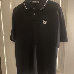 Dixxon Men’s Black Polo Shirt Size Large 