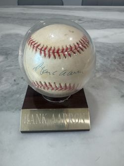 Hank Aaron Signed Baseball