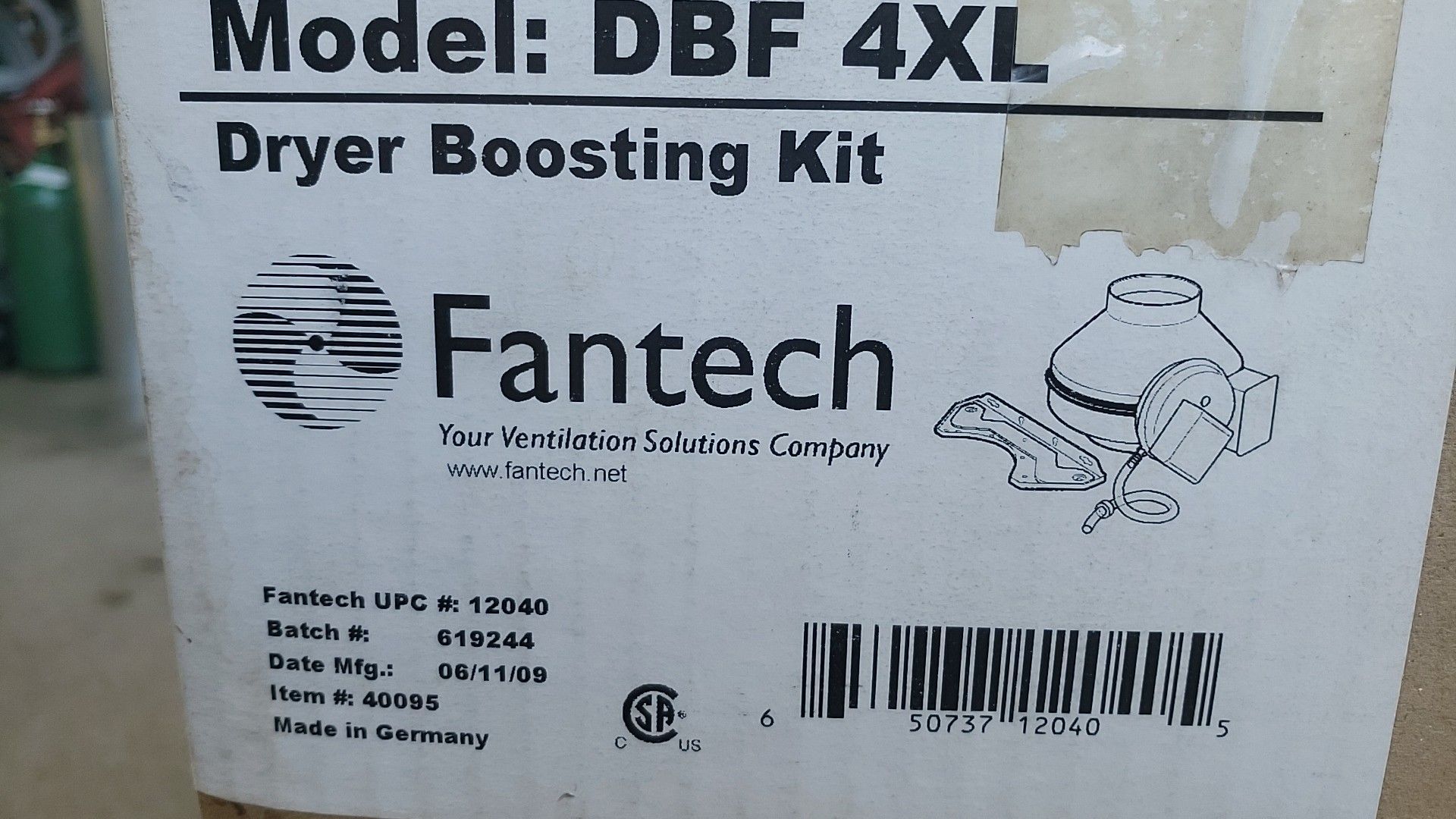 Dryer booster kit