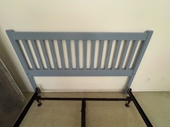 Queen Headboard and Metal Bed Frame