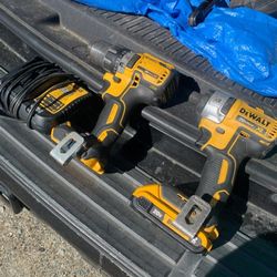 DeWalt Hammer Drill And Impact With Battery And Charger 