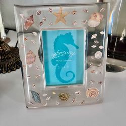 Sonoma Lucite Seashell Acrylic Photo Frame 
