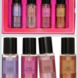 💖 Victoria’s Secret 4-Piece Mini Body Spray Set 💖