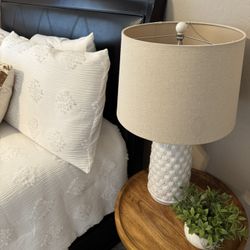 End table with lamp
