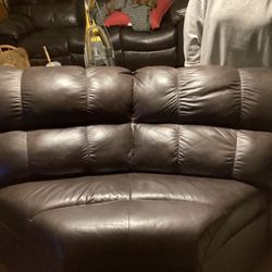 This Is An (Ashley)Wedge From a Three Piece Brown Couch Set 