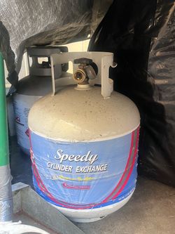 Half way full Propane tank