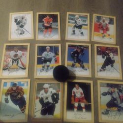Hockey Cards With Pucks 1 Wayne Gretzky Puck 