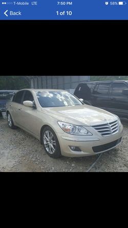 Hyundai genesis (09-14) parting out