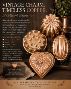 ✨ VINTAGE  Mid-Century Copper Baking Mold Collection ✨