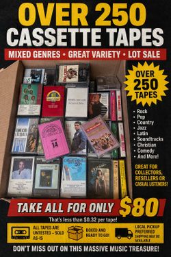 Cassette Tape Batch Of 250 Tapes