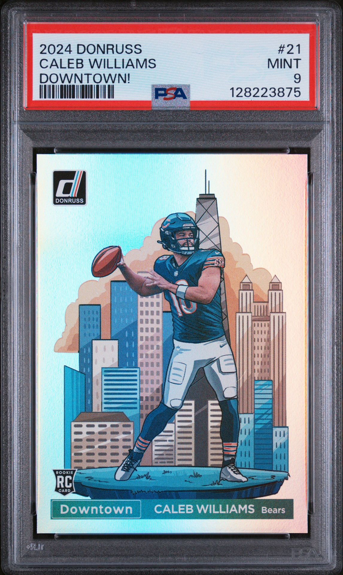2024 Donruss Caleb Williams Downtown PSA 9 Chicago Bears