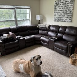 Leather Sectional
