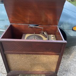 1960 Webcor AM Record Phonograph Console antique, collectible