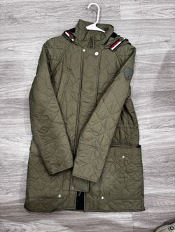 olive Green Tommy Hilfiger coat 