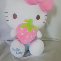Sanrio Hello Kitty Hold The Strawberries Plush Toys 12" Anime Plushie Doll 30 cm