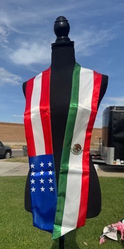 Mexican And American Graduation Sash