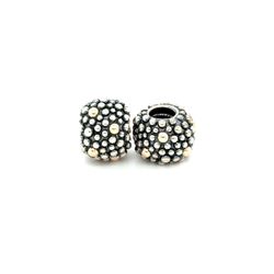 2 Pandora Two-Tone Dot Charms