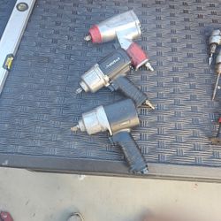 3 Pneumatic 1/2 Inch Impact Wrenches