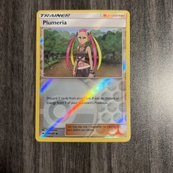 Pokémon - Plumeria - 120/147 - S & M Burning Shadows - Reverse Holo Trainer
