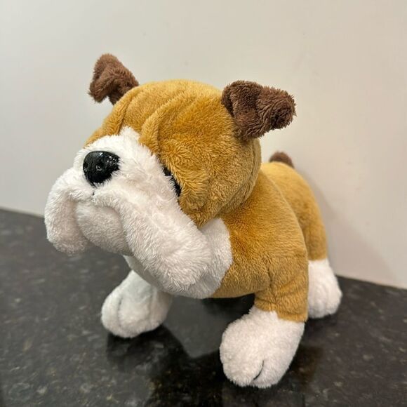 GANZ Webkinz Bulldog Dog Plush Stuffed Animal 8" No Code Clean