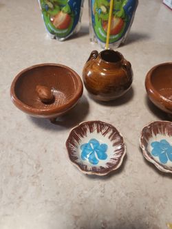 Mexican pottery.