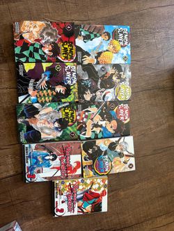 9 Manga bundle - demon slayer, rurounni kenshin