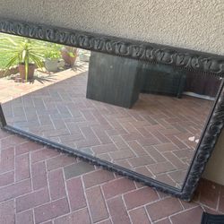 Large Mirror In Nice Frame.