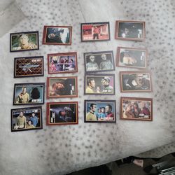 Star Trek Cards in clear plastic case