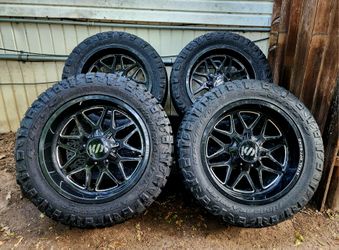 20" Steel Rims with All terrain Nitto tires