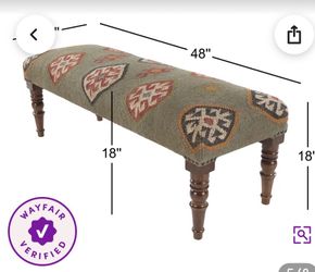Tabit Rustic Geometric Bench