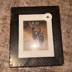 NEW 11x14 Dark Brown Woven Texture Wood Picture Frame