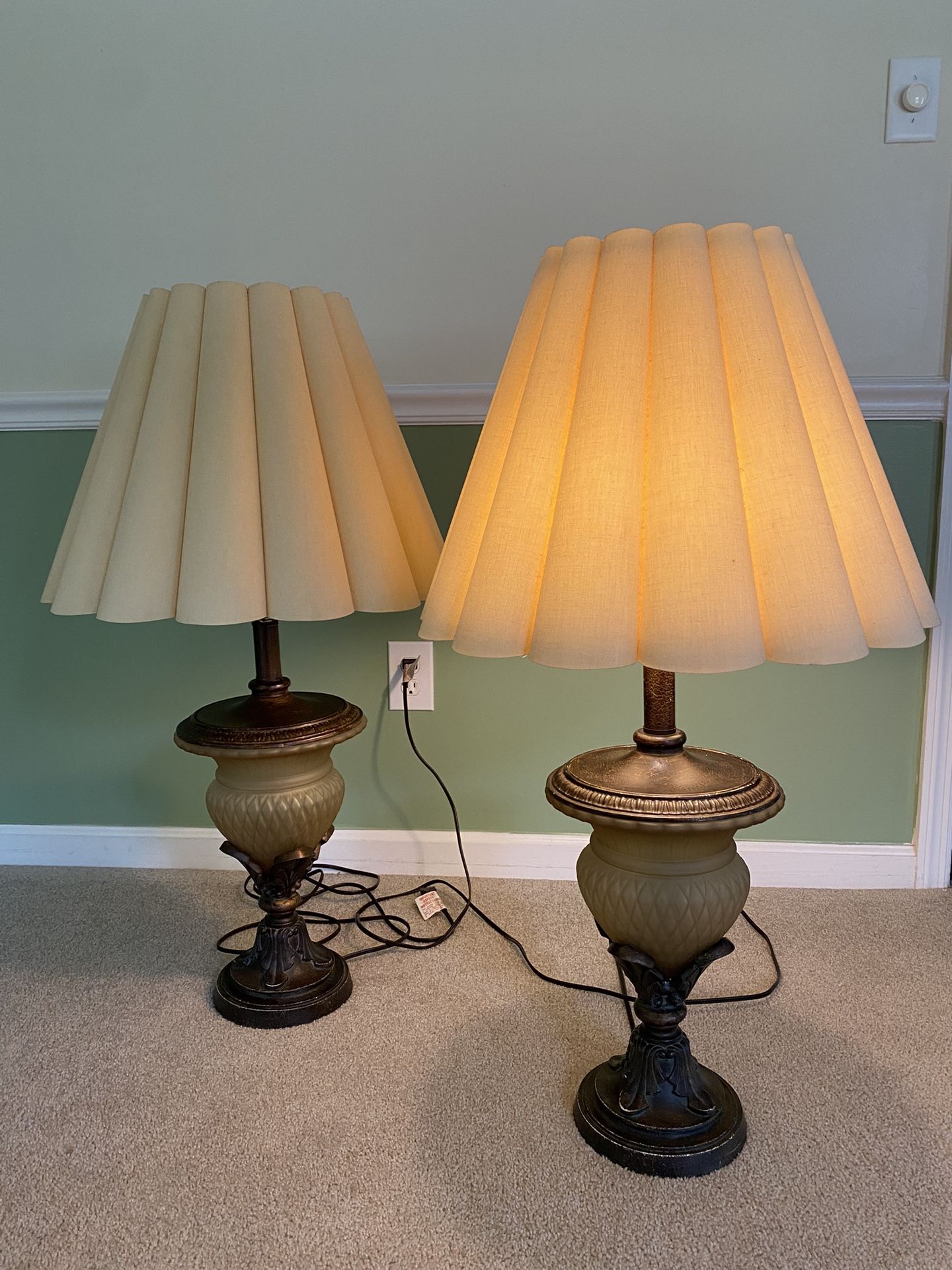Pair Of Antique Looking Table Lamps