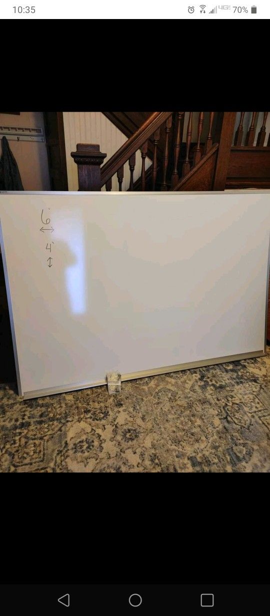 6x4 Ft White Board/ Dry Erase Board