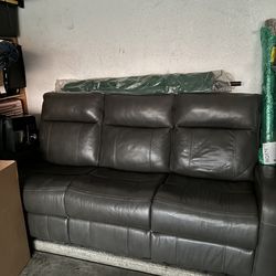 Leather Reclining Sofa – Very Comfortable – Great Condition